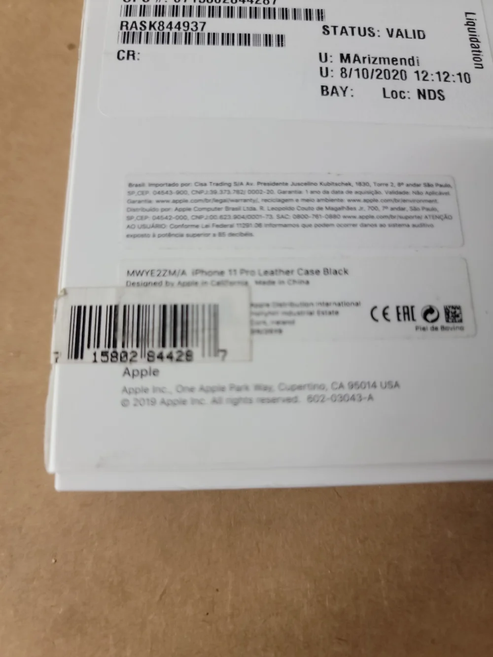 Apple genuine leather